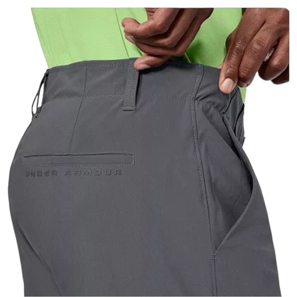 Under Armour EUC Thread Borne Gray Flat Front Straight Leg Golf Pants 40/32 - Picture 5 of 11